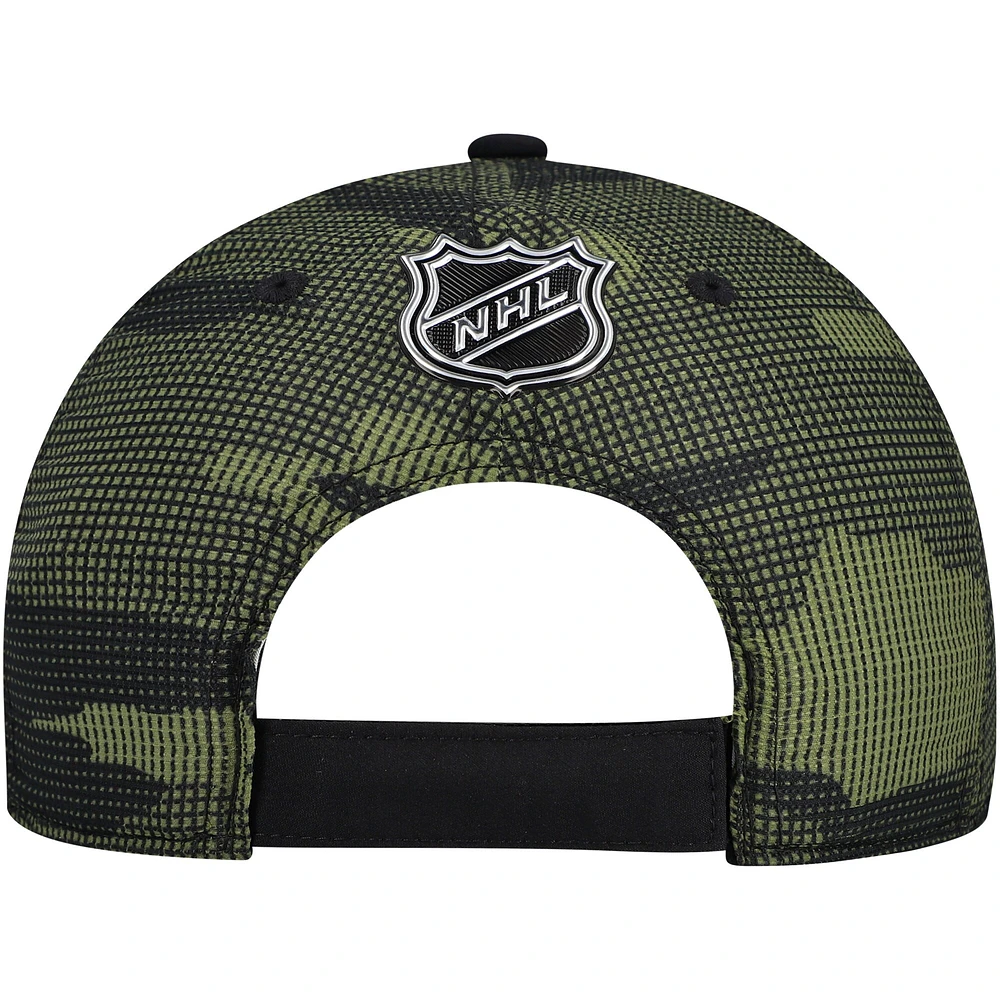 Casquette ajustable authentique Pro Military Appreciation des Sénateurs d'Ottawa pour hommes, noire, Fanatics