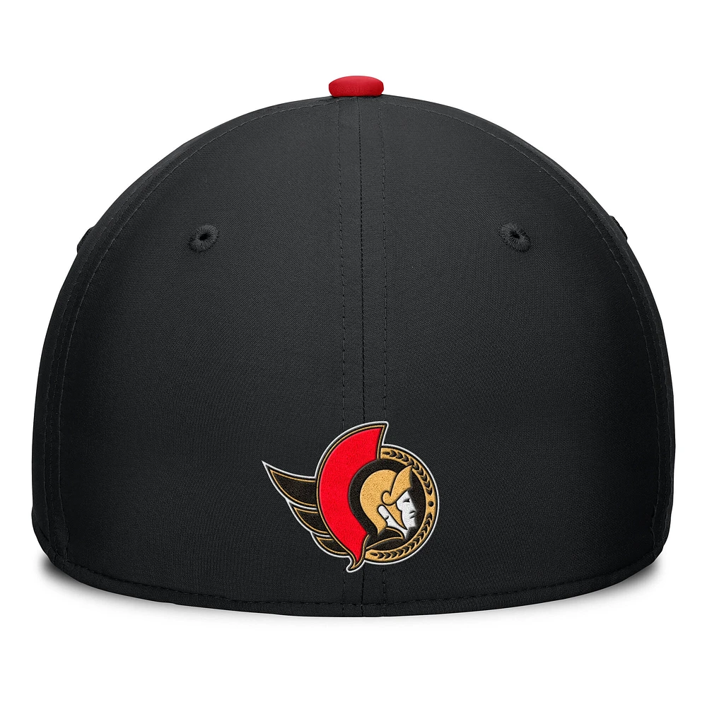 Men's Fanatics Black Ottawa Senators Authentic Pro Rink Flex Hat