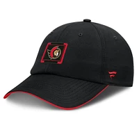 Casquette ajustable authentique Pro Rink Pinnacle des Sénateurs d'Ottawa Fanatics pour hommes, noire