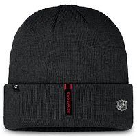 Men's Fanatics Black Ottawa Senators Authentic Pro Rink Prime Cuffed Knit Hat