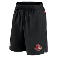 Men's Fanatics Black Ottawa Senators Authentic Pro Rink Shorts