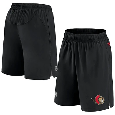 Men's Fanatics Black Ottawa Senators Authentic Pro Rink Shorts