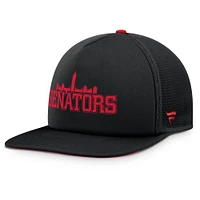 Men's Fanatics Black Ottawa Senators Authentic Pro Rink Snapback Hat