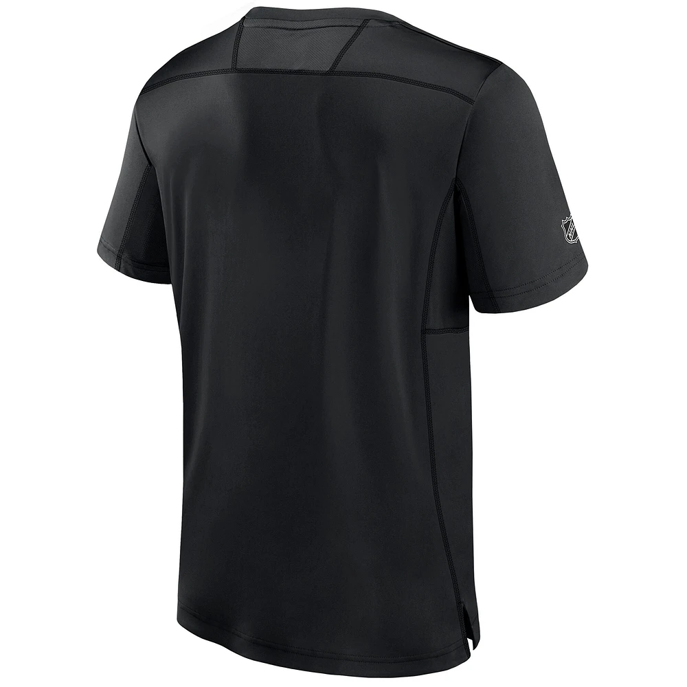T-shirt authentique Pro Tech noir Fanatics des Sénateurs d'Ottawa pour homme