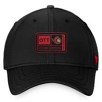 Men's Fanatics Black Ottawa Senators Authentic Pro Training Camp Flex Hat