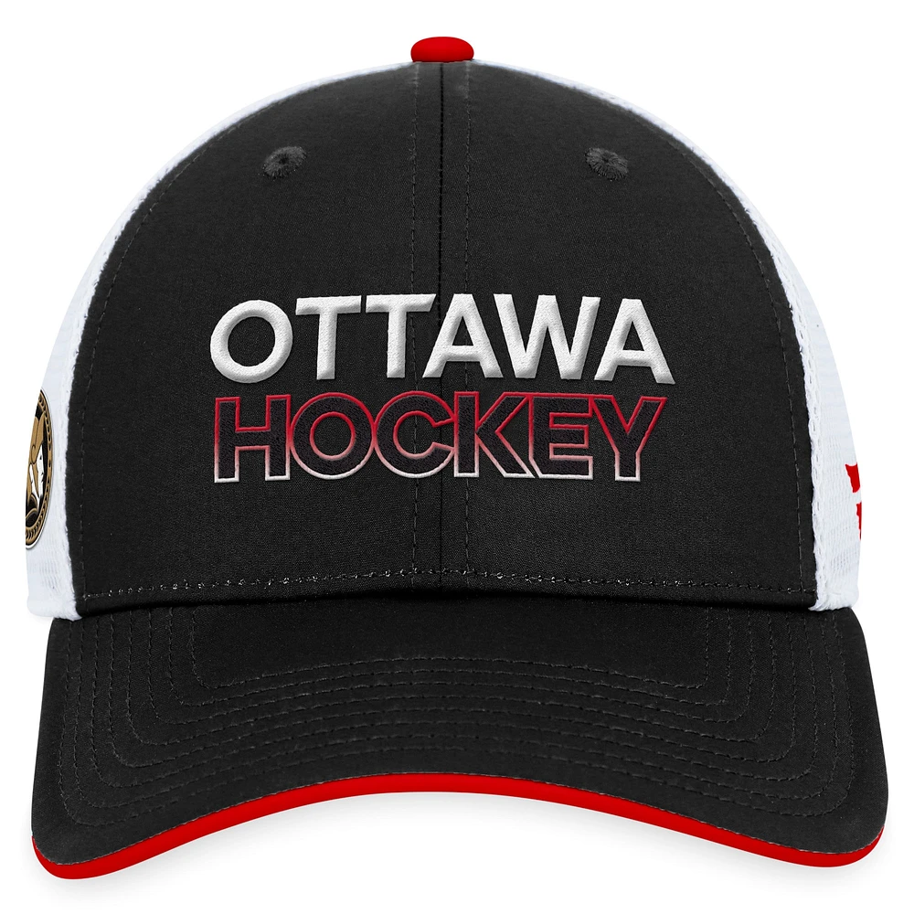 Men's Fanatics Ottawa Senators Authentic Pro Trucker Adjustable Hat