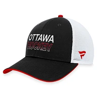 Casquette ajustable authentique Pro Trucker Fanatics pour hommes, noire, Sénateurs d'Ottawa