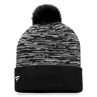 Bonnet en tricot à revers Defender Fanatics pour hommes, noir, Sénateurs d'Ottawa, avec pompon