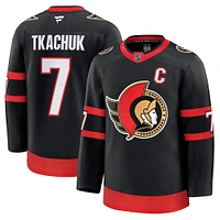 Maillot de joueur à domicile noir Fanatics Brady Tkachuk des Sénateurs d'Ottawa pour hommes