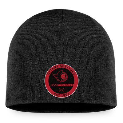 Men's Fanatics Branded Black Ottawa Senators Authentic Pro Training Camp - Beanie