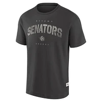 Men's Fanatics Charcoal Ottawa Senators Elements Weathered Tonal Future Ground T-Shirt