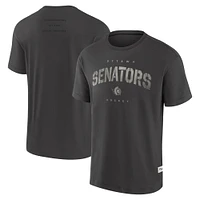 Men's Fanatics Charcoal Ottawa Senators Elements Weathered Tonal Future Ground T-Shirt