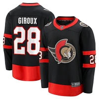 Fanatics pour hommes Claude Giroux noir Maillot de joueur échappé à domicile des Sénateurs d'Ottawa