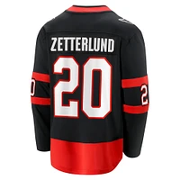 Men's Fanatics Fabian Zetterlund Black Ottawa Senators Home Breakaway Jersey