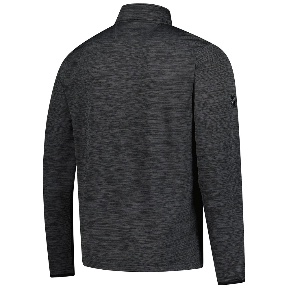 Men's Fanatics  Heather Charcoal Ottawa Senators Authentic Pro Lightweight Quarter-Zip Pullover