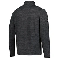Men's Fanatics  Heather Charcoal Ottawa Senators Authentic Pro Lightweight Quarter-Zip Pullover