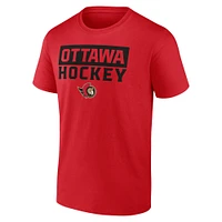 Pack combiné de t-shirts service des Sénateurs d'Ottawa Fanatics pour hommes