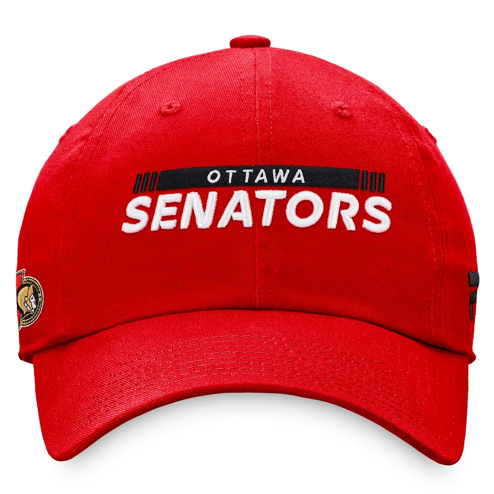 Men's Fanatics Red Ottawa Senators 2022 NHL Draft - Authentic Pro Rink Adjustable Hat