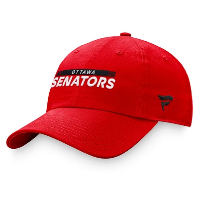 Men's Fanatics Red Ottawa Senators 2022 NHL Draft - Authentic Pro Rink Adjustable Hat