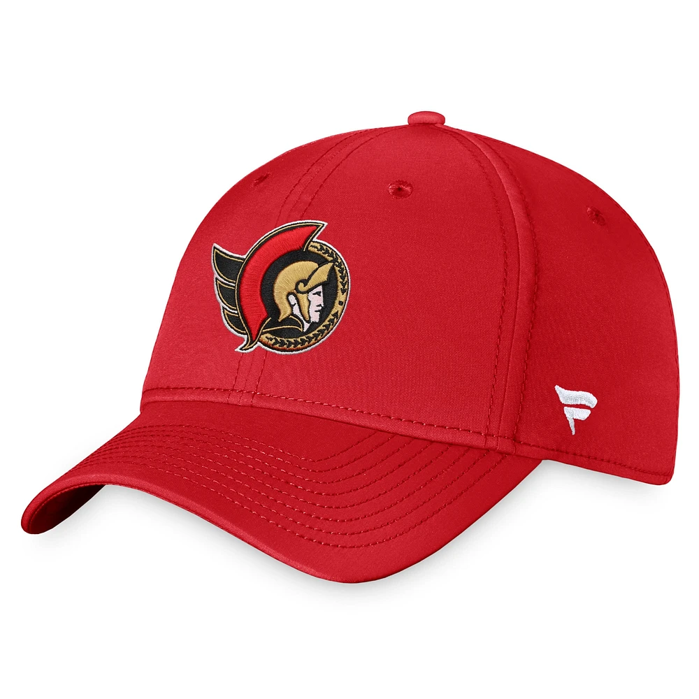 Fanatics pour hommes, rouge, Ottawa Senators Core Primary Logo Flex - Casquette