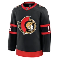 Men's Fanatics Tim Stutzle Black Ottawa Senators Home Premium Player Jersey