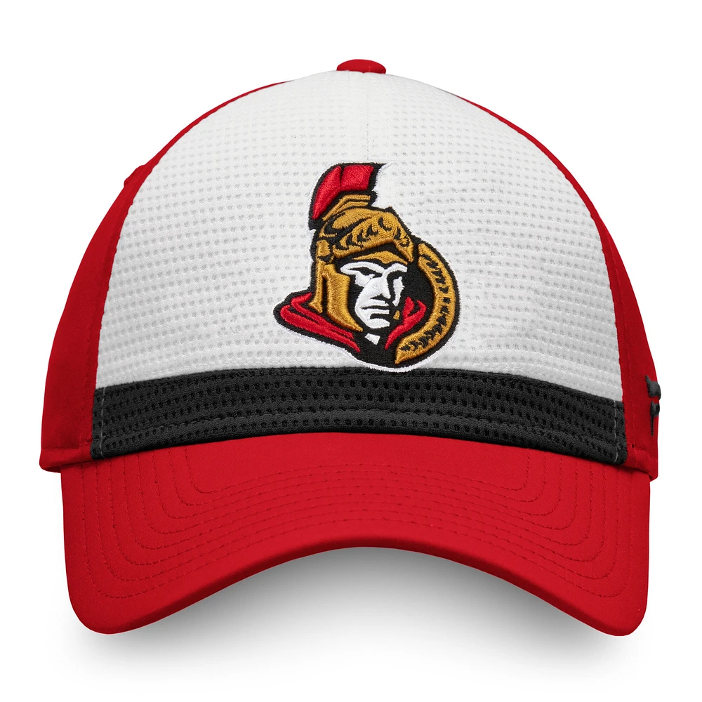 Casquette Flex blanche/rouge pour homme des Sénateurs d'Ottawa Breakaway Current Jersey