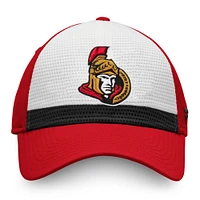 Men's Fanatics White/Red Ottawa Senators Breakaway Current Jersey Flex Hat