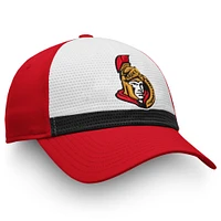 Men's Fanatics White/Red Ottawa Senators Breakaway Current Jersey Flex Hat