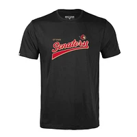 Men's Levelwear Black Ottawa Senators Richmond Retro Team 2.0 T-Shirt