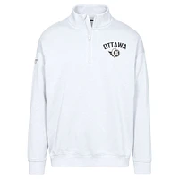 Men's Levelwear  White Ottawa Senators Murray City Capsule Quarter-Zip Sweatshirt