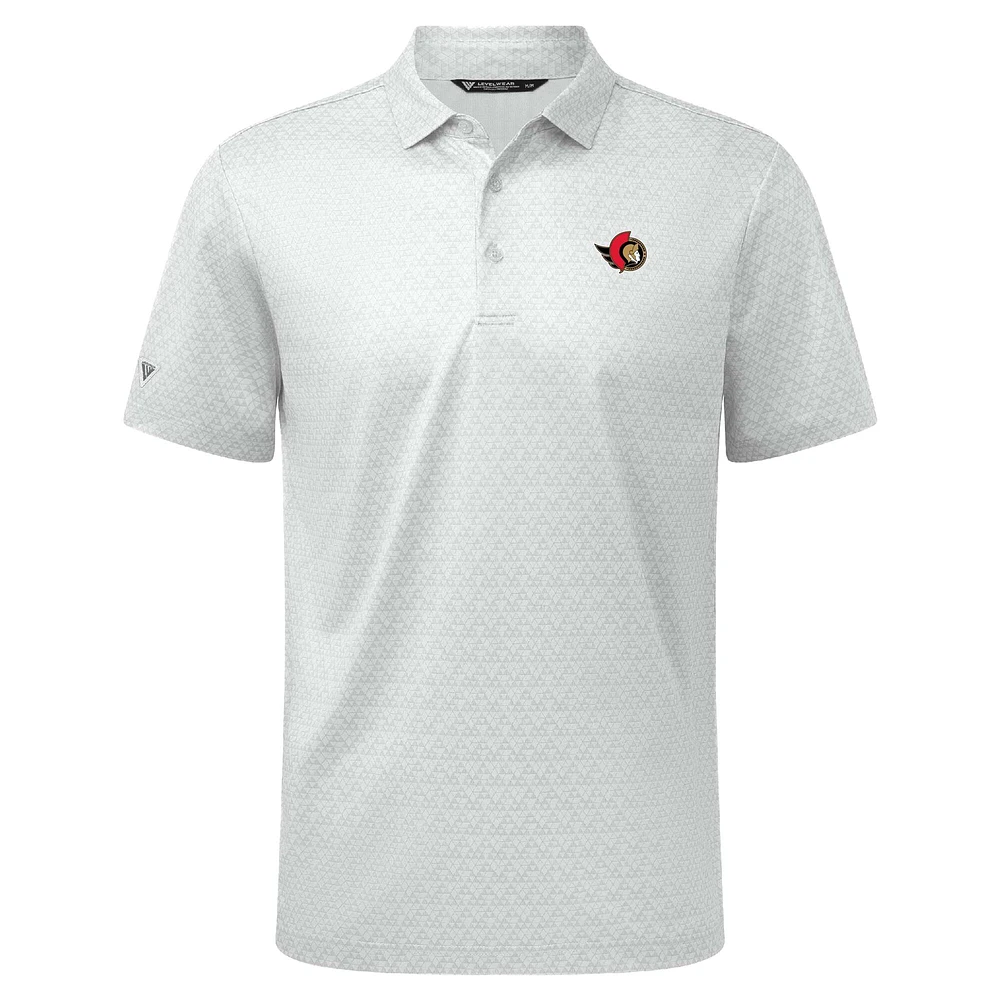 Men's Levelwear White Ottawa Senators System Insignia Core Polo