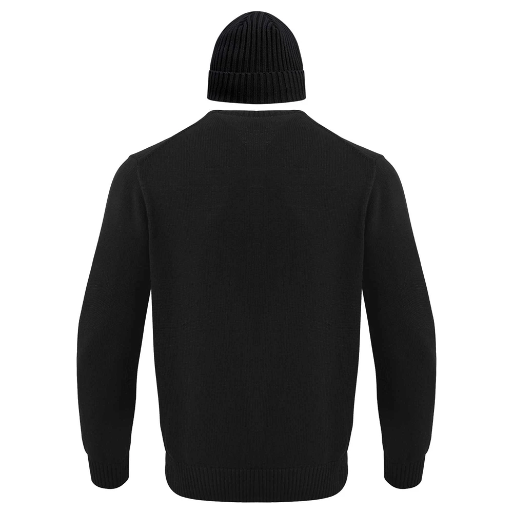 Coffret cadeau pull-over et bonnet en tricot à revers Pro Standard pour hommes, noir, Sénateurs d'Ottawa