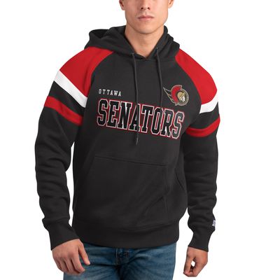 San Francisco 49ers Starter Draft Fleece Raglan Pullover Hoodie - Scarlet