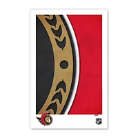 Ottawa Senators 11" x 17" Minimalist Logo Poster Print