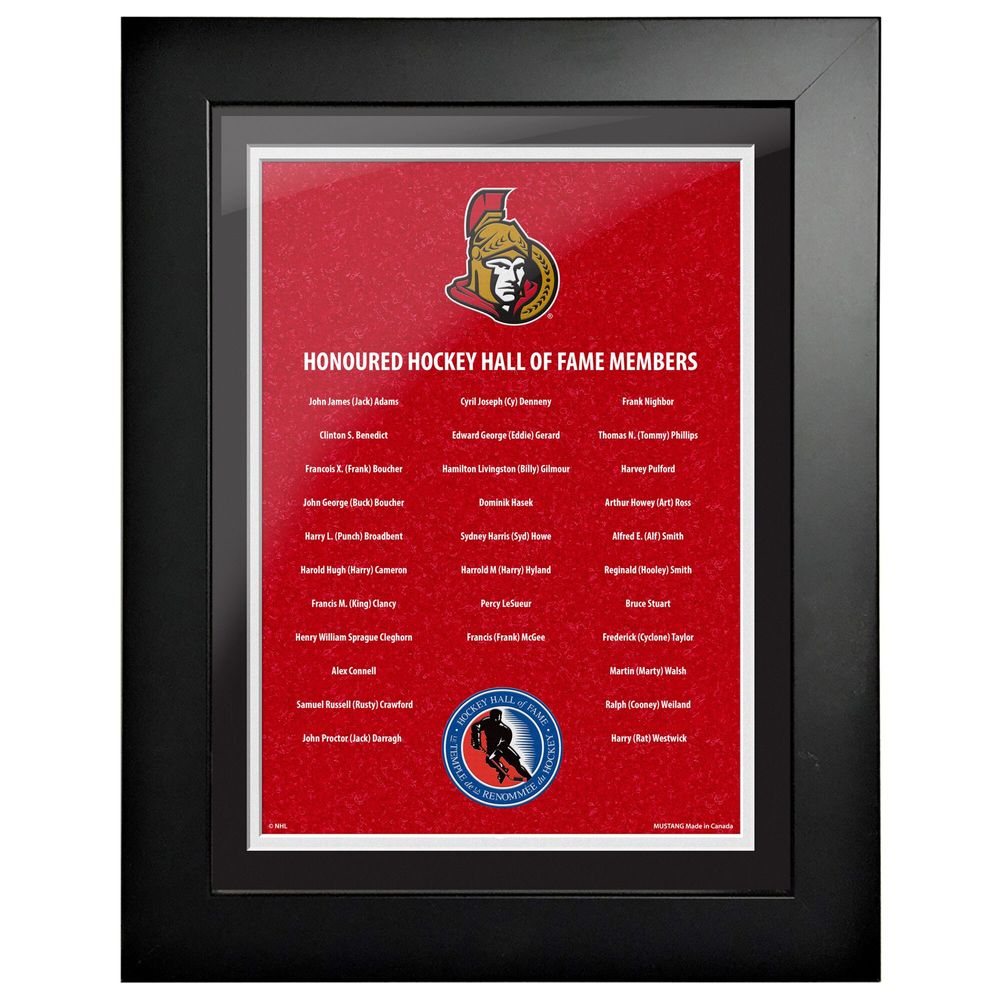 Ottawa Senators - 12'' x 16'' Hockey Hall of Fame Honoured Members Framed Picture