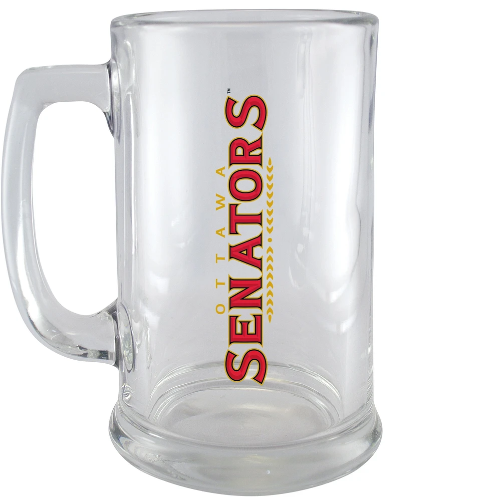 Ottawa Senators - 15oz. Glass Beer Stein