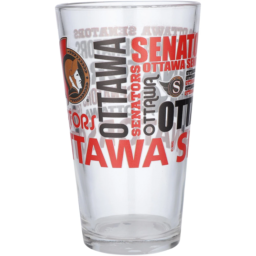 Ottawa Senators 16oz. Team Spirit Pint Glass