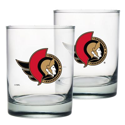 Ottawa Senators 2-Pack 13.5oz. Rocks Glass Set