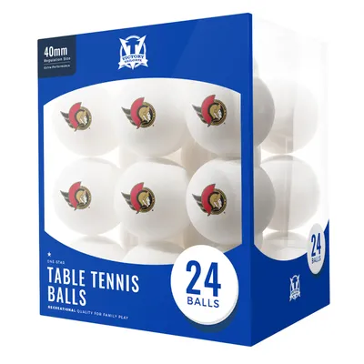 Ottawa Senators 24-Count Logo Table Tennis Balls