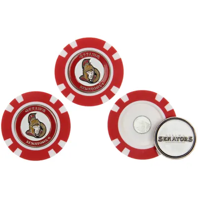 Ottawa Senators 3-Pack Poker Chip Golf Ball Markers