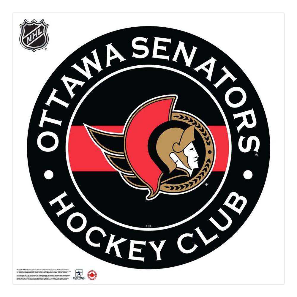 Ottawa Senators 36'' x 36'' Team Logo Repositionable Wall - Decal