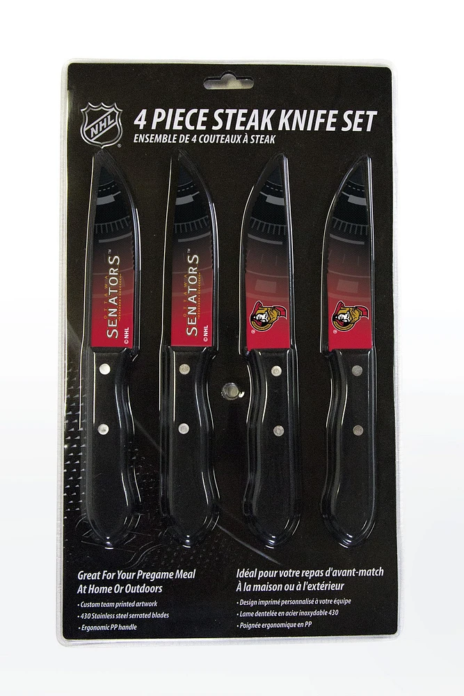 Ottawa Senators 4-Piece Steak Knife Set
