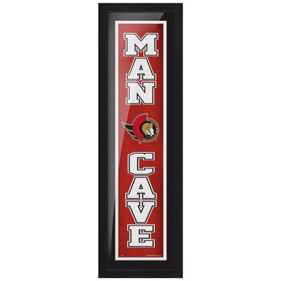 Ottawa Senators 6'' x 22'' Man Cave Framed - Artwork