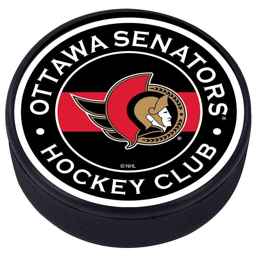 Ottawa Senators Domed Team Stripe Puck