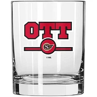 Letterman des Sénateurs d'Ottawa 14oz. Verre à roches