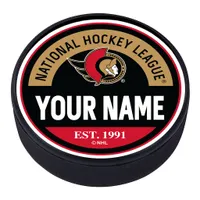 Ottawa Senators - Personalized Block Textured Puck