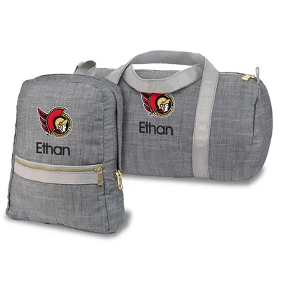 Ottawa Senators Personalized Small Backpack and Duffle Bag Set