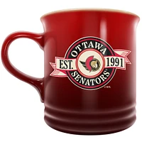 Le Sports Vault Sénateurs d'Ottawa 14 oz. Tasse en grès