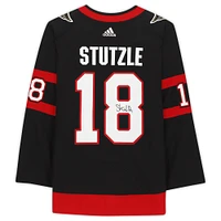 Tim Stutzle Ottawa Senators Autographed Black Adidas Authentic Jersey