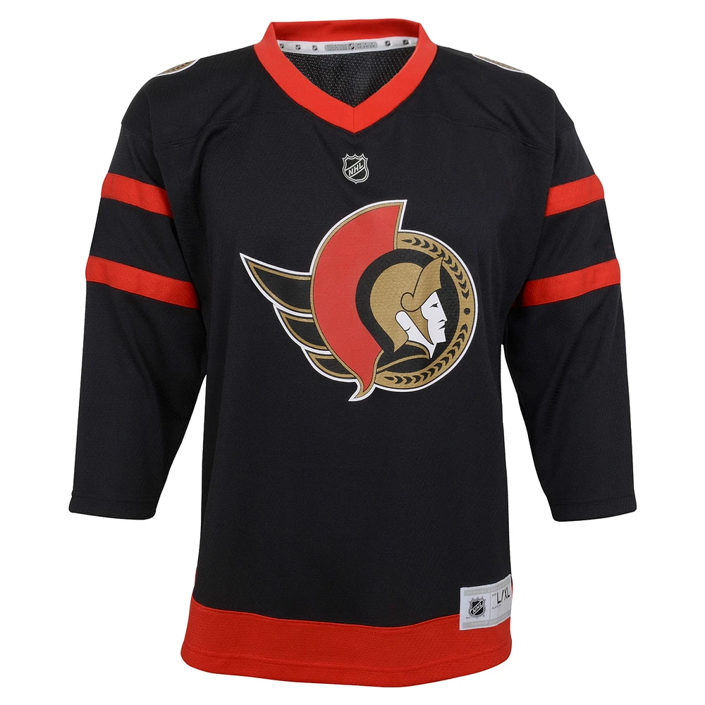 Toddler Black Ottawa Senators Replica Jersey